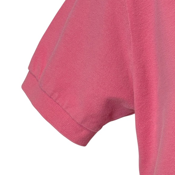 Polo Ralph Lauren Mens Size Medium Pink Short Sleeve Cotton Polo Shirt Blue Pony - Picture 6 of 11